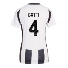 Juventus Federico Gatti #4 Hjemmedrakt Kvinner 2024-25 Kortermet